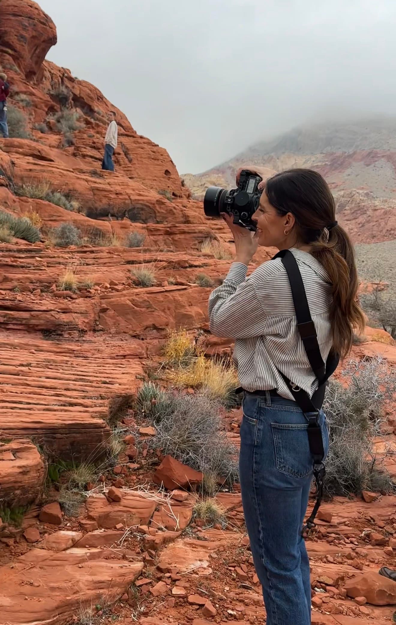 Jennie photographing a portrait session
