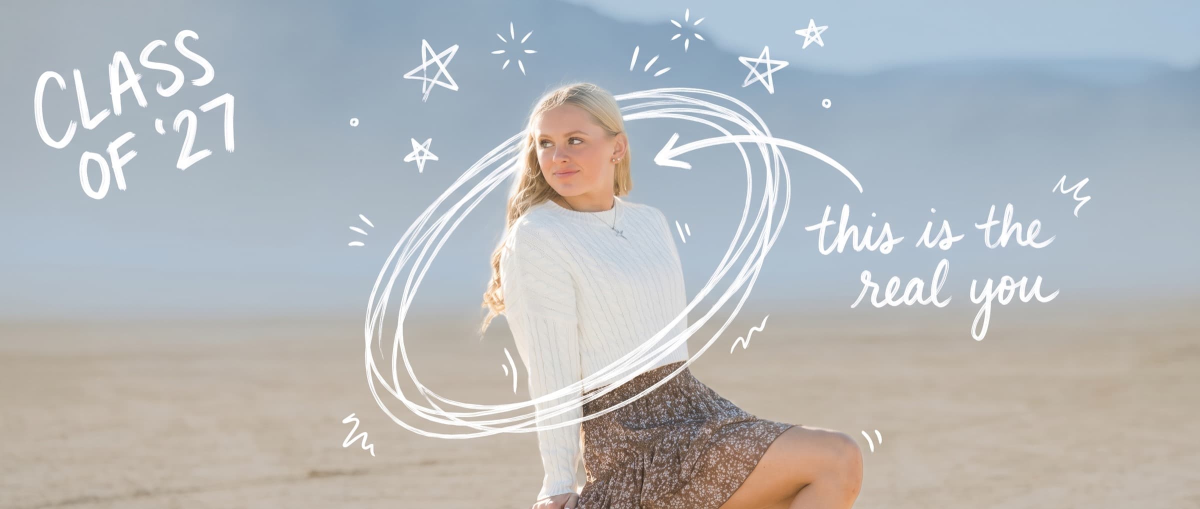 Class of 2027 senior portrait by Jennie Slade Photography, Las Vegas