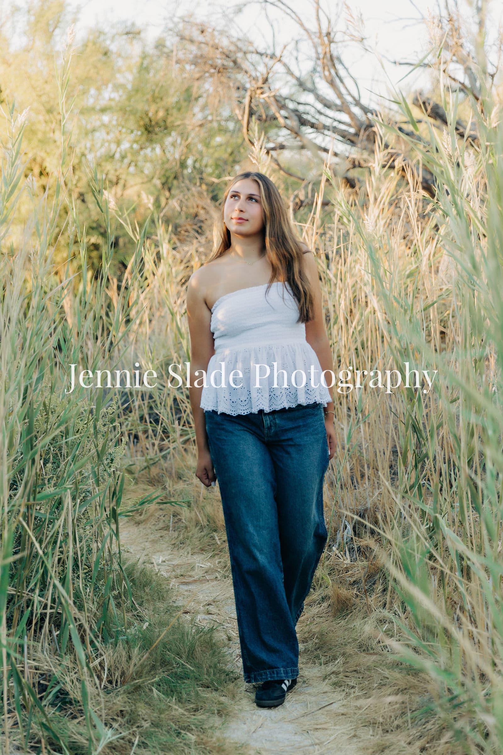 Senior girl boho portrait
