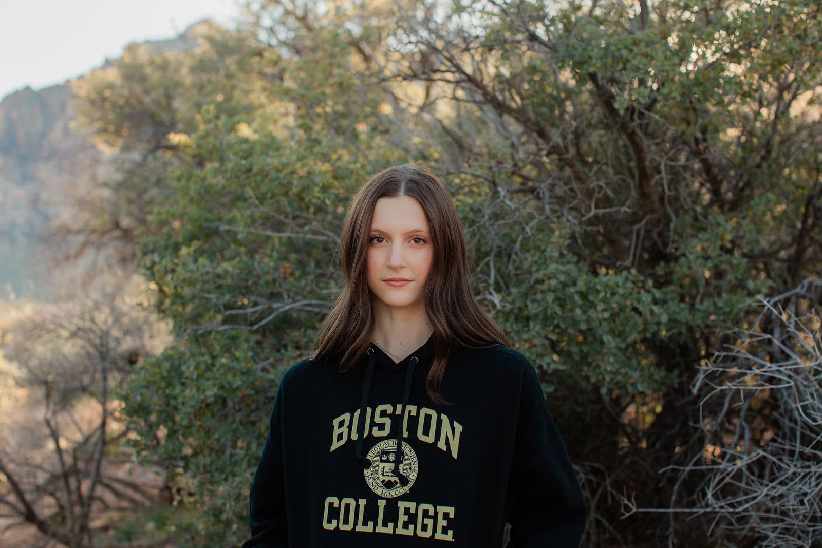 Senior girl Boston College sweatshirt