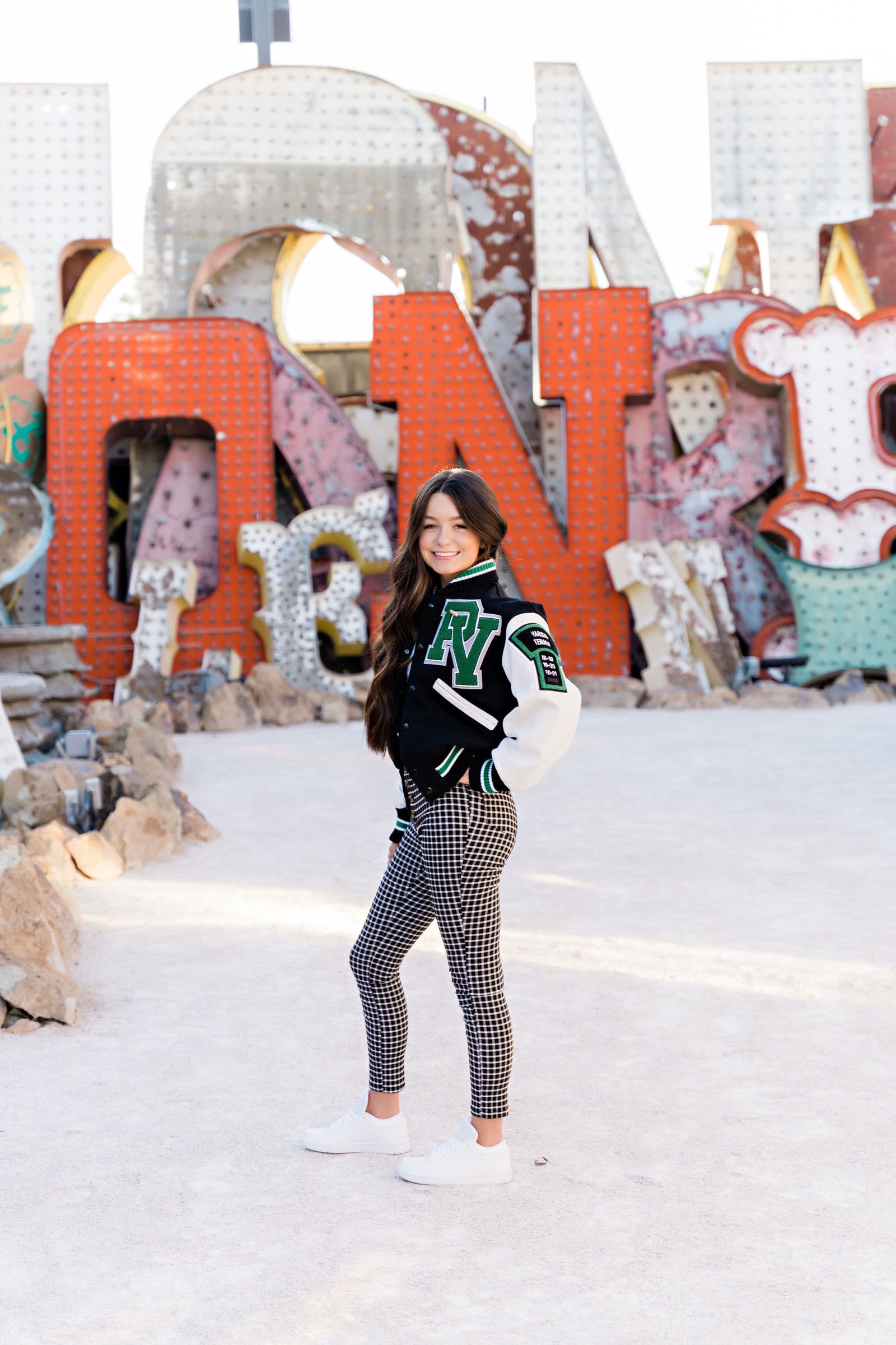 Senior PV varsity letterman at Neon Museum