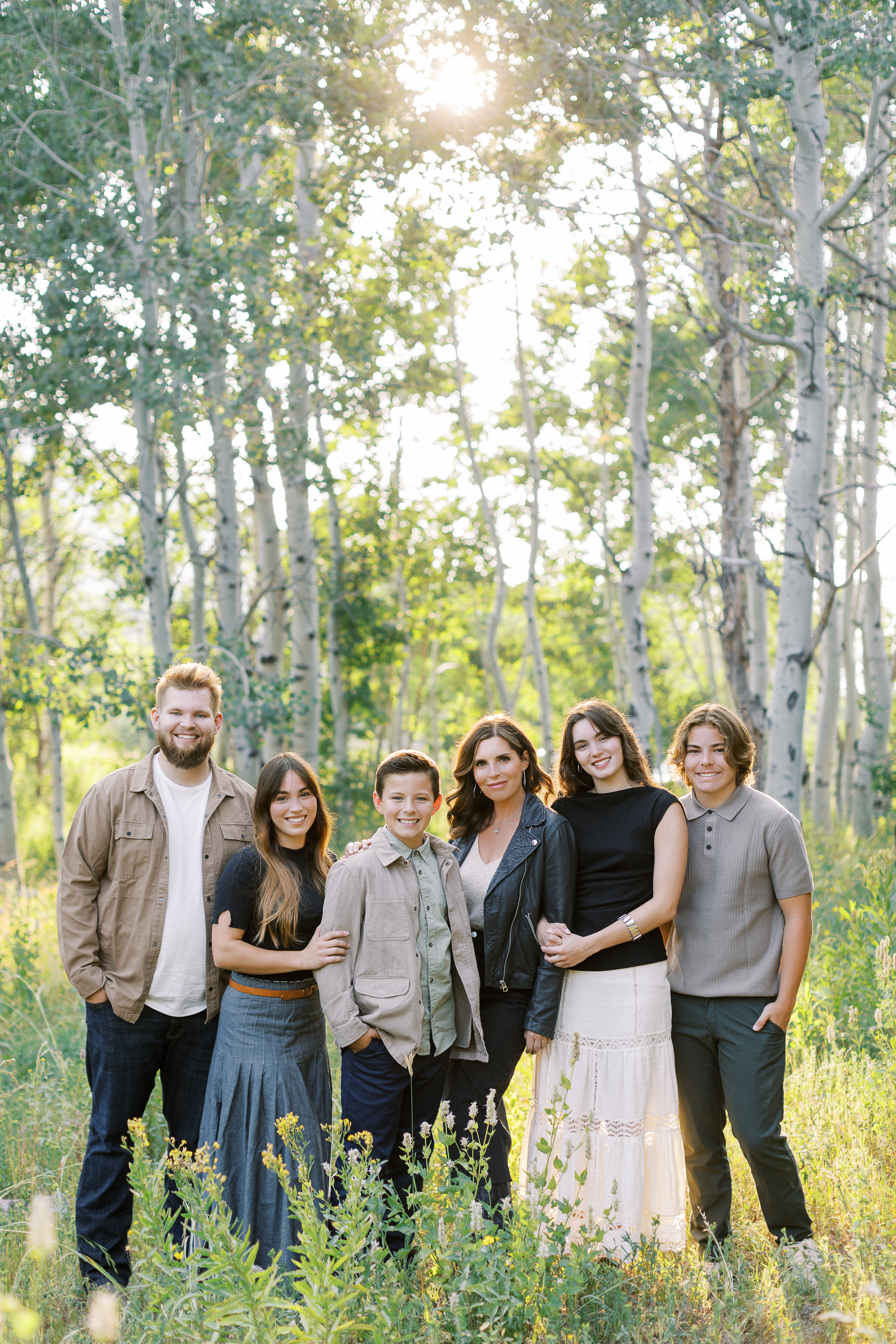 Jennie Slade with her own family, Las Vegas family photographer